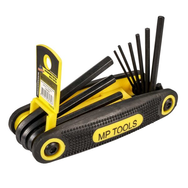 JUEGO DE 9 LLAVES BRISTOL EN PULGADAS TIPO NAVAJA MP TOOLS