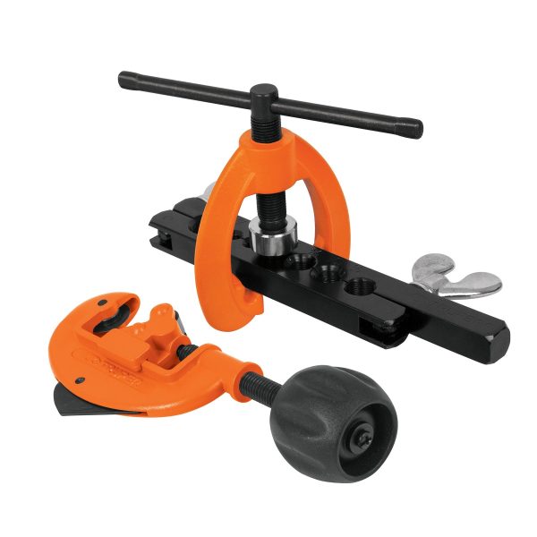 JUEGO DE CORTADOR DE TUBO Y REBORDEADOR TRUPER