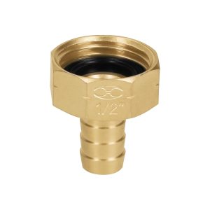 CONECTOR 1/2" HEMBRA DE LATON SOLIDO PARA MANGUERA TRUPER