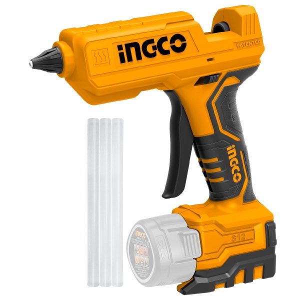 PISTOLA PARA SILICONA INALAMBRICA 12 V INGCO