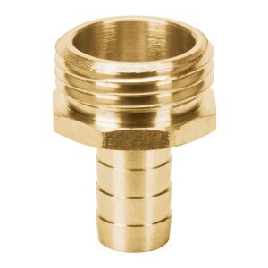 CONECTOR 1/2" MACHO DE LATON SOLIDO PARA MANGUERA TRUPER