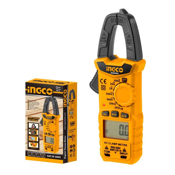 PINZA AMPERIMETRICA DIGITAL DCM2001 INGCO