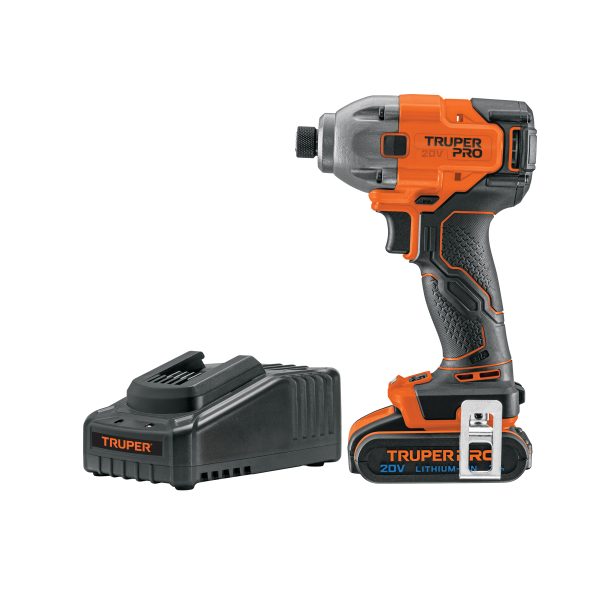 ATORNILLADOR INALAMBRICO DE IMPACTO 1/4" DE 20 V TRUPER
