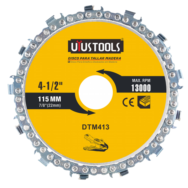 DISCO PARA TALLAR MADERA 4 1/2" UYUSTOOLS