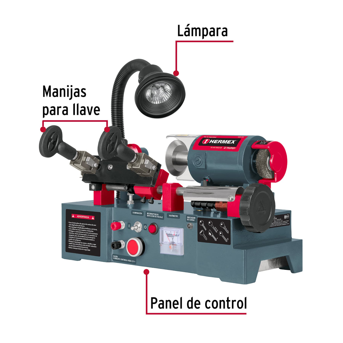 DUPLICADORA DE LLAVES 6 TIPOS HERMEX - Imagen 2