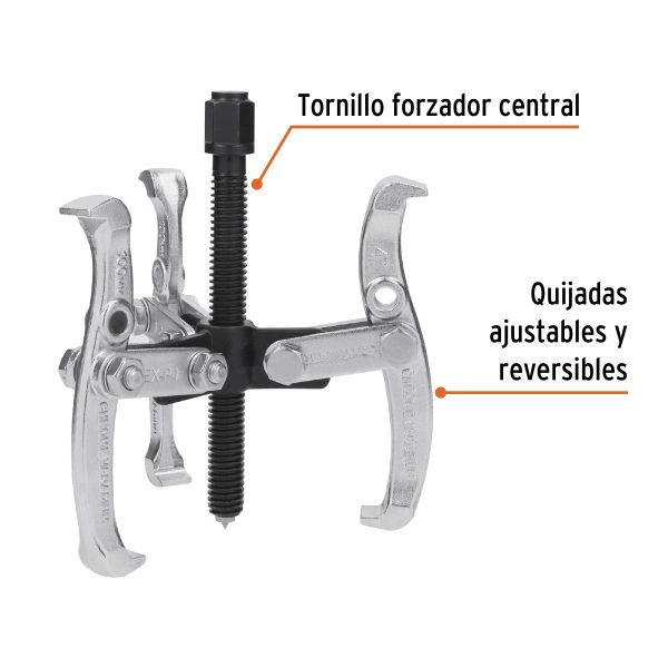 EXTRACTOR DE POLEAS 3 BRAZOS 4" TRUPER - Imagen 2