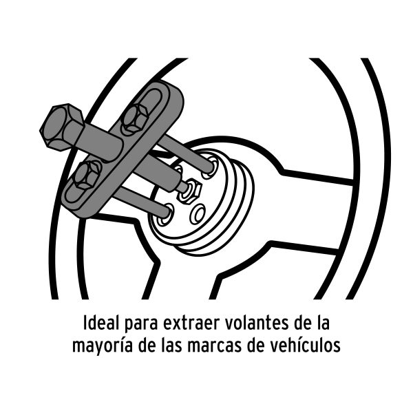 EXTRACTOR DE VOLANTES 11 PIEZAS TRUPER - Imagen 3