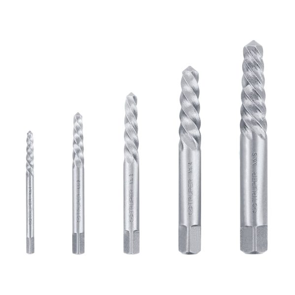 JUEGO CON 5 EXTRACTORES DE TORNILLOS TRUPER