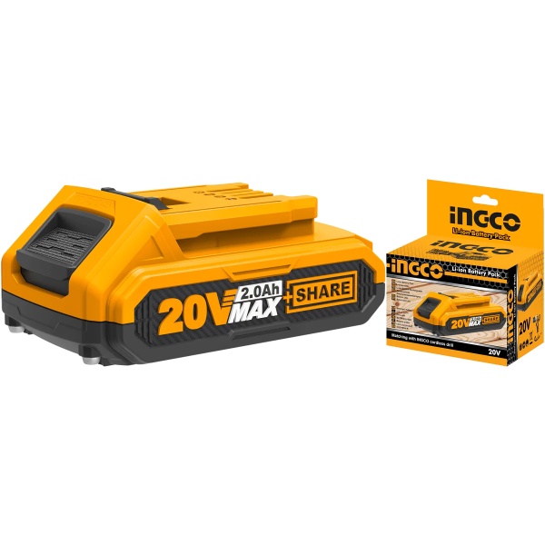 BATERIA ION LITIO 20 V 2.0 AH INGCO