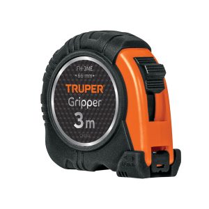 FLEXOMETRO CONTRA IMPACTOS 3 M CINTA 13 MM GRAD. METRICA TRUPER