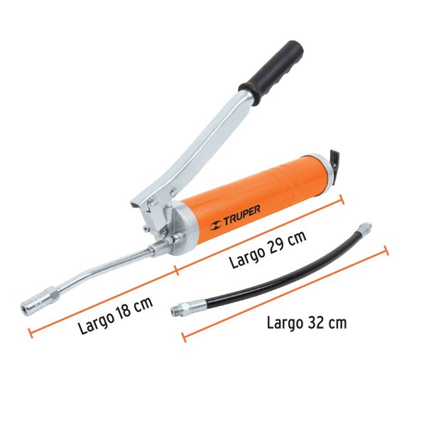 INYECTOR DE GRASA 14 OZ 10000 PSI TRUPER - Imagen 3