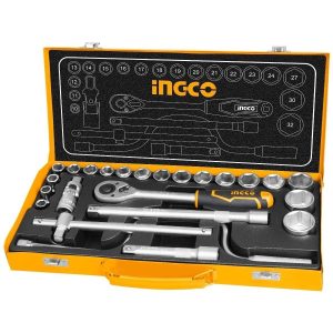 JUEGO DE 24 PIEZAS 1/2" METRICAS PARA MECANICO INGCO