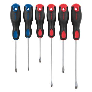 JUEGO DE 6 DESTORNILLADORES MANGO COMFORT GRIP PRETUL