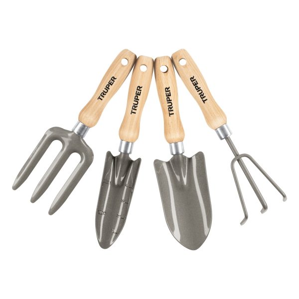 JUEGO DE 4 HERRAMIENTAS PARA JARDIN TRUPER