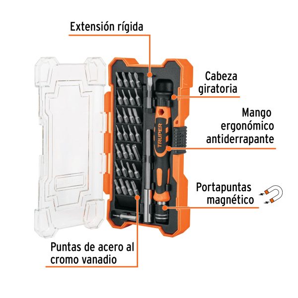 DESTORNILLADOR 30 PIEZAS PS4 XBOX ELECTRONICA TORX TRUPER - Imagen 2