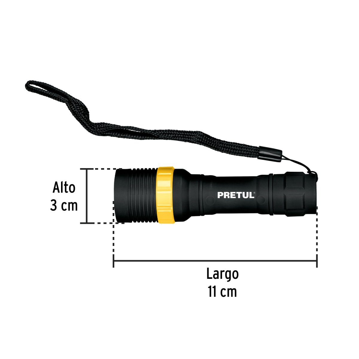 LINTERNA 1 LED 40 LM DE 1 PILA AA PRETUL - Imagen 3
