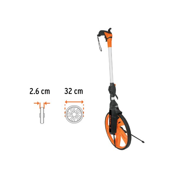ODOMETRO CON FRENO RUEDA DE 12" TRUPER - Imagen 3