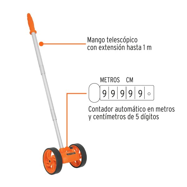 ODOMETRO CON DOBLE RUEDA DE 4" TRUPER - Imagen 2