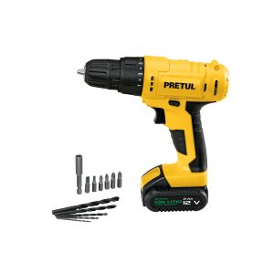 TALADRO INALAMBRICO 3/8" 12 V PRETUL