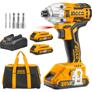 ATORNILLADOR DE IMPACTO INALAMBRICO 20 V 1/4" INGCO