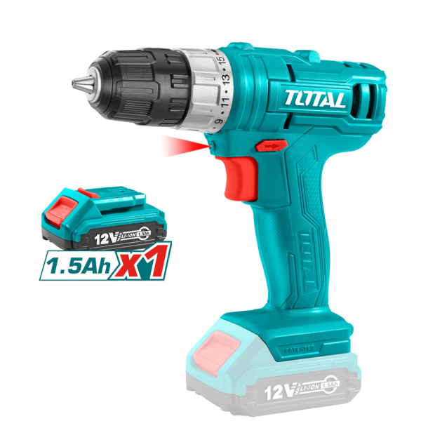 TALADRO INALAMBRICO 12 V 3/8" UTDLI1211 TOTAL