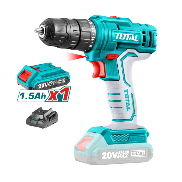 TALADRO INALAMBRICO 20 V 3/8" UTDLI20011 TOTAL