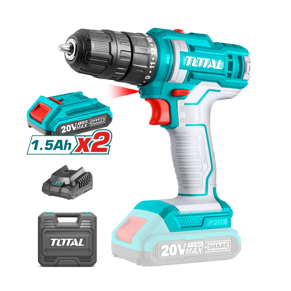 TALADRO INALAMBRICO 20 V 3/8" TOTAL