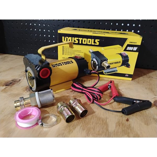 BOMBA DE DIESEL 12V/200W 40L/MIN UYUSTOOLS - Imagen 2