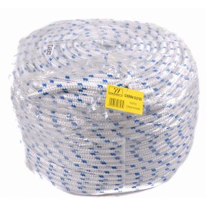 CUERDA TRENZADA 16 HILOS BLANCO/AZUL 12 MM X 200 M FERRAWYY