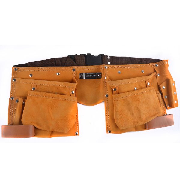 CINTURON PORTA HERRAMIENTAS CUERO 11 POCKET FERRAWYY