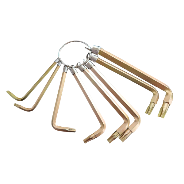 JUEGO DE 8 LLAVES PUNTA TORX TIPO LLAVERO UYUSTOOLS