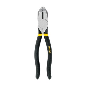 ALICATE PARA ELECTRICISTA 8" CABEZA CUADRADA MANGO VINIL PRETUL