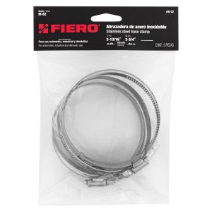 BOLSA 5 ABRAZADERAS SIN FIN REFORZADAS #52 2-13/16" - 3-3/4" FIERO