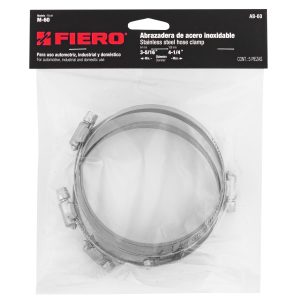 BOLSA 5 ABRAZADERAS SIN FIN REFORZADAS #60 3-5/16" - 4-1/4" FIERO