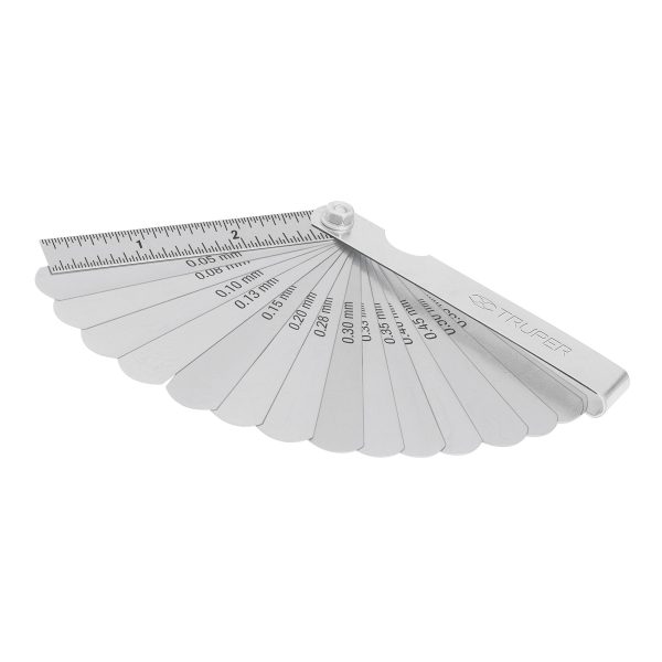 CALIBRADOR DE BUJIAS Y VALVULAS 15 HOJAS STD / MM TRUPER
