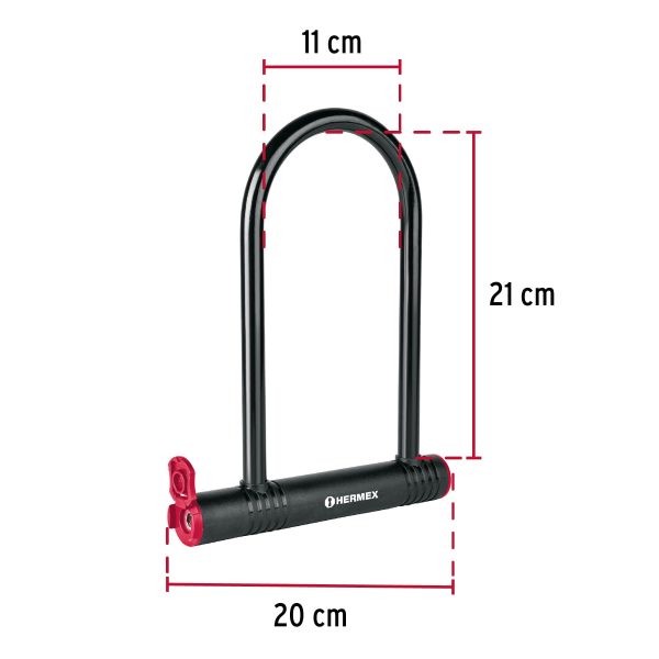 CANDADO RIGIDO TIPO "U" DE 12 MM HERMEX - Imagen 2