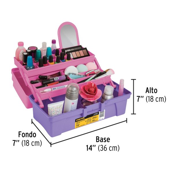CAJA COSMETIQUERA 14" PRETUL - Imagen 2