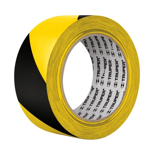 CINTA ADHESIVA DEMARCACION NEGRA - AMARILLA 48 MM X 33 M TRUPER