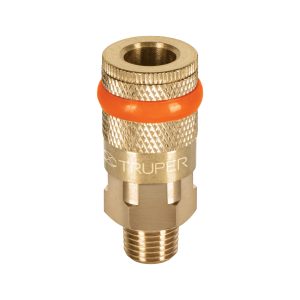 ACOPLE RAPIDO DE LATON 1/4" NPT MACHO TRUPER