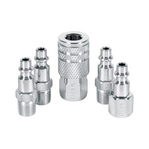 JUEGO DE 4 CONECTORES Y 1 ACOPLE PARA COMPRESOR PRETUL