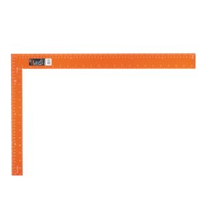 ESCUADRA 16" X 24" DE ALUMINIO COLOR NARANJA PARA CANTERO TRUPER