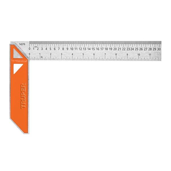 ESCUADRA 12" PARA CARPINTERO CON MANGO 100% DE ALUMINIO TRUPER