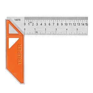 ESCUADRA 6" PARA CARPINTERO CON MANGO 100% DE ALUMINIO TRUPER