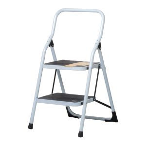 ESCALERA TUBULAR PLEGABLE 2 PELDAÑOS PRETUL