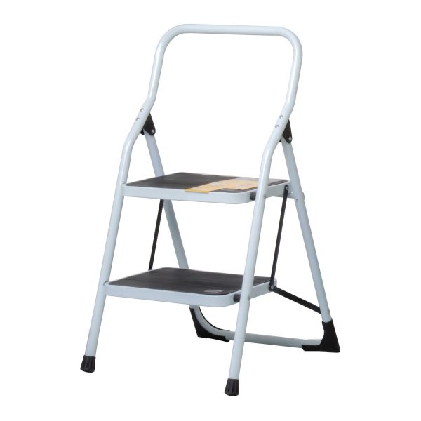 ESCALERA TUBULAR PLEGABLE 2 PELDAÑOS PRETUL