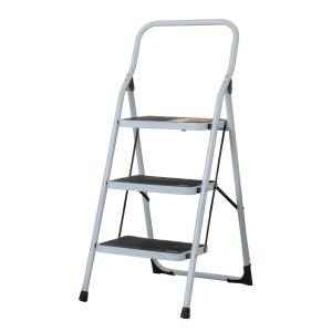 ESCALERA TUBULAR PLEGABLE 3 PELDAÑOS PRETUL