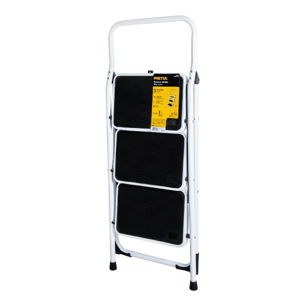 ESCALERA TUBULAR PLEGABLE 3 PELDAÑOS PRETUL - Imagen 2
