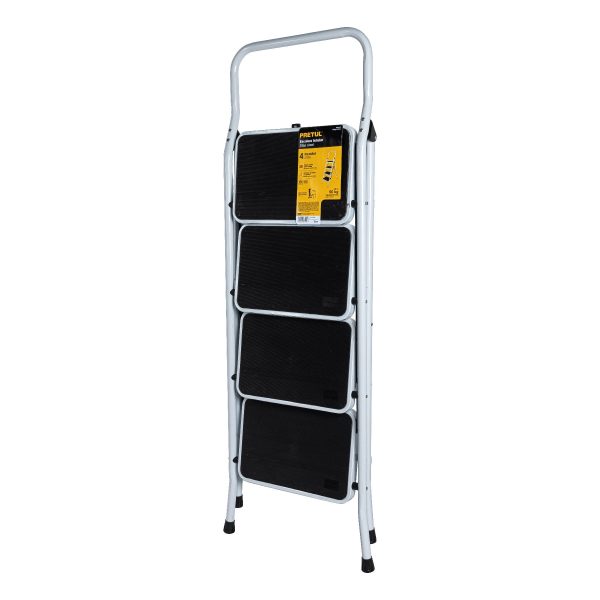 ESCALERA TUBULAR PLEGABLE 4 PELDAÑOS PRETUL - Imagen 2