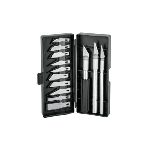 JUEGO DE BISTURIES CON 13 PIEZAS EN ESTUCHE PRETUL