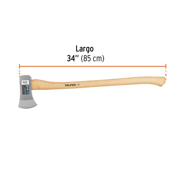 HACHA MICHIGAN 3-1/2 LB MANGO DE HICKORY 34" TRUPER - Imagen 3